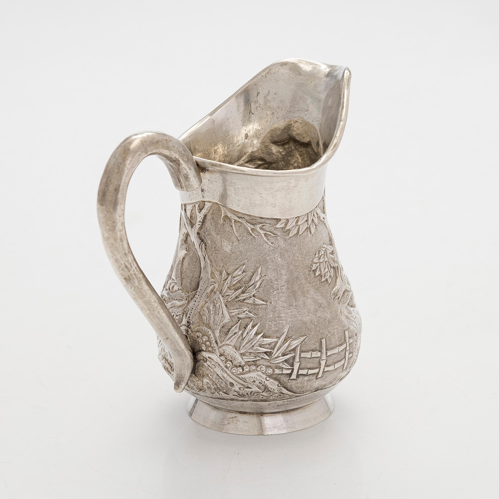 Kermakko, vientihopeaa, Cum Wo, Hongkong, 1860-1920.