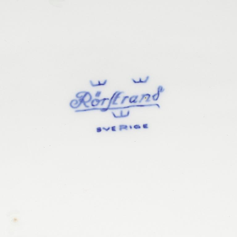 FRUKTSERVIS, 14 delar, porslin, Rörstrand, 1960-tal.