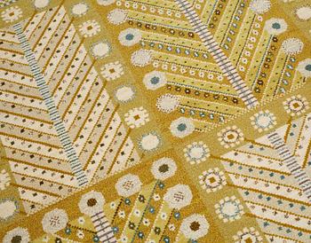 Marianne Richter, A CARPET, "Gula trädet", knotted pile, ca 236,5 x 178,5 cm, signed AB MMF MR.