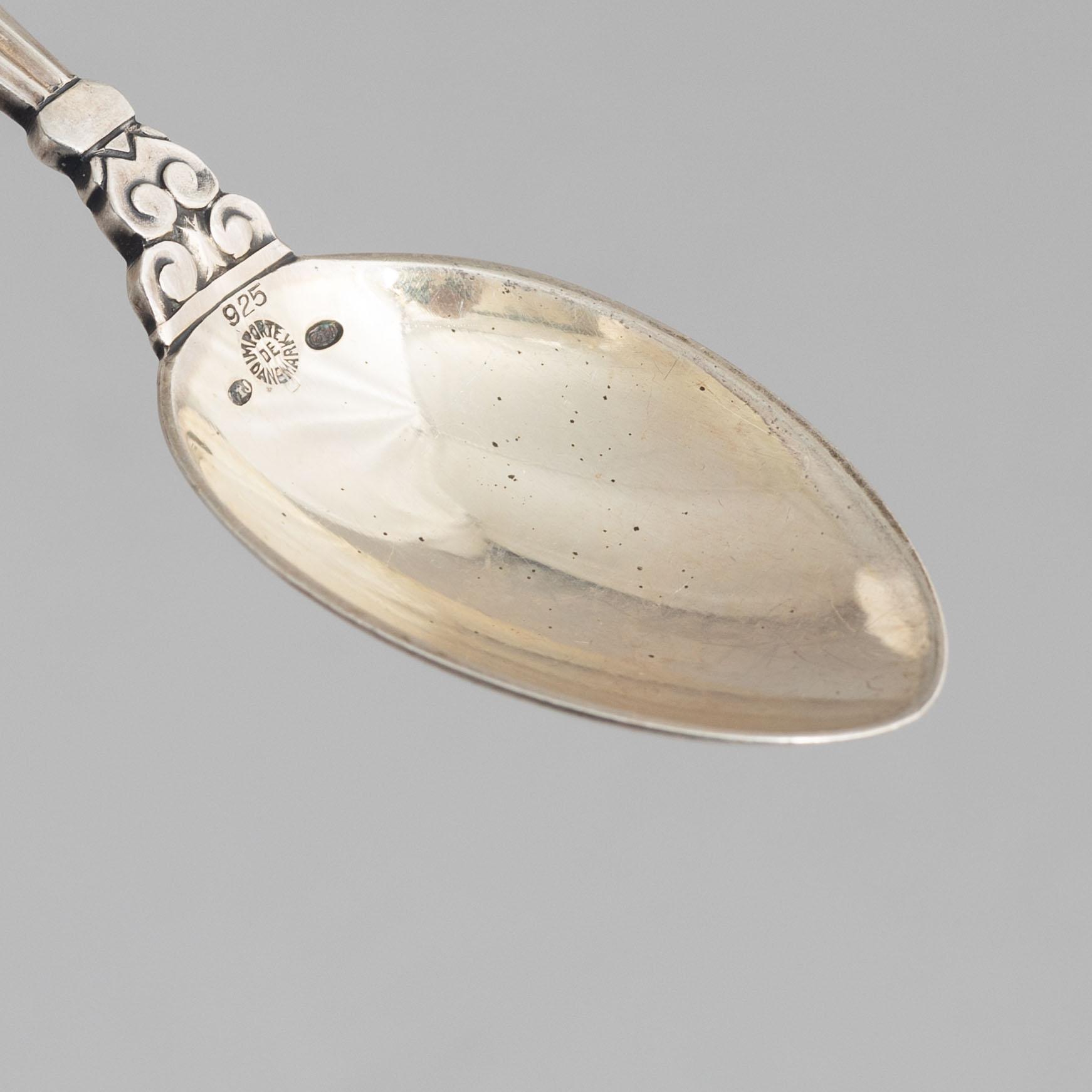 Georg Jensen, Bestick, 16 delar, silver, "Konge/Acorn", Georg Jensen/Jensen & Wendel, Danmark.