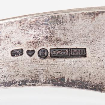Germund Paaer, bracelets, 2 pcs, silver. Kalevala Koru.