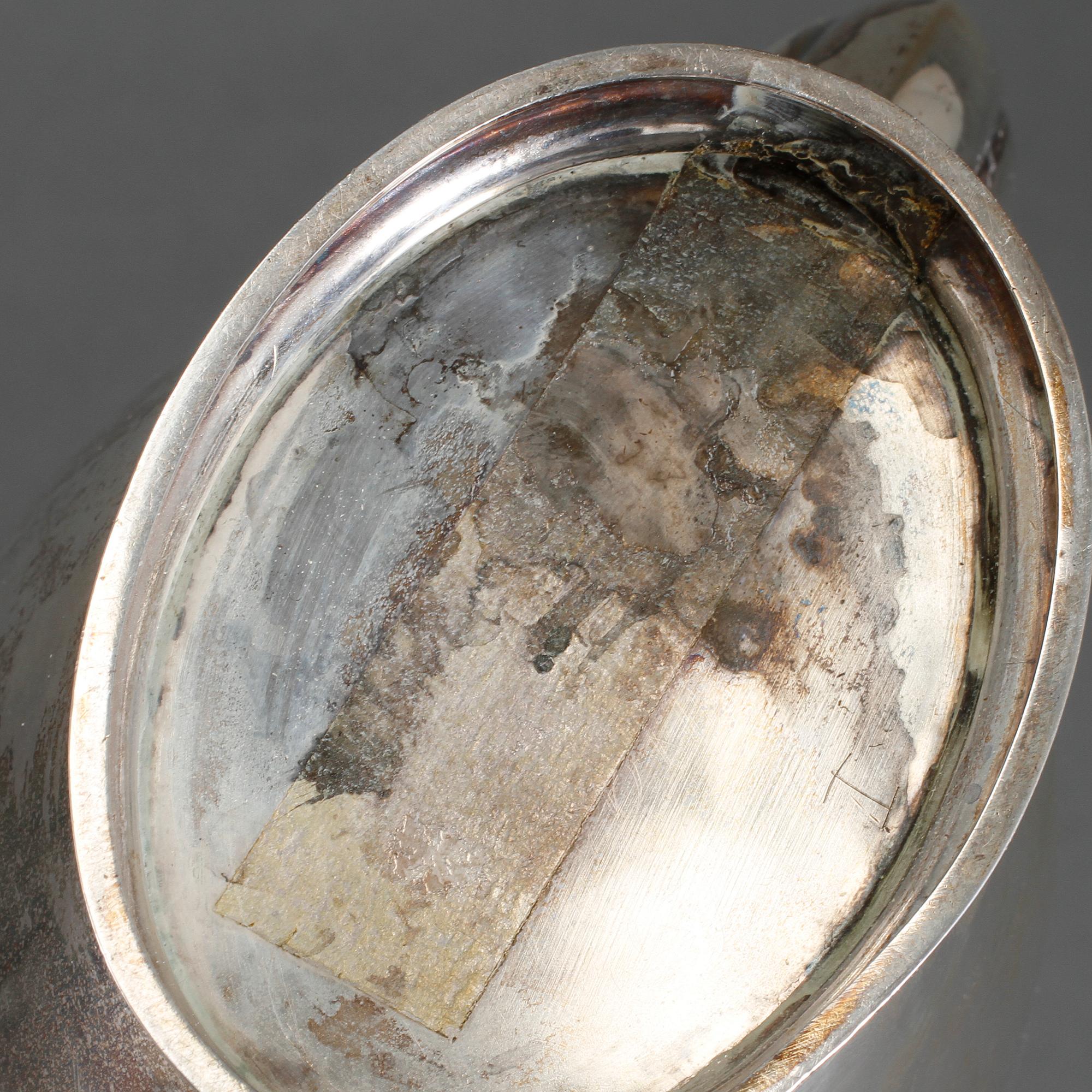 KAFFESERVIS, silver, svenska importstämplar, 1900-talets första hälft, vikt 916 g.