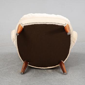 A 'Schulz' easy chair by Otto Schulz, Jio Möbler, Jönköping, mid 20th century.