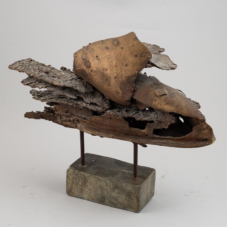 Giorgio de Giorgi, sculpture. Signed with initial. Total height 45 cm. Length 58 cm.