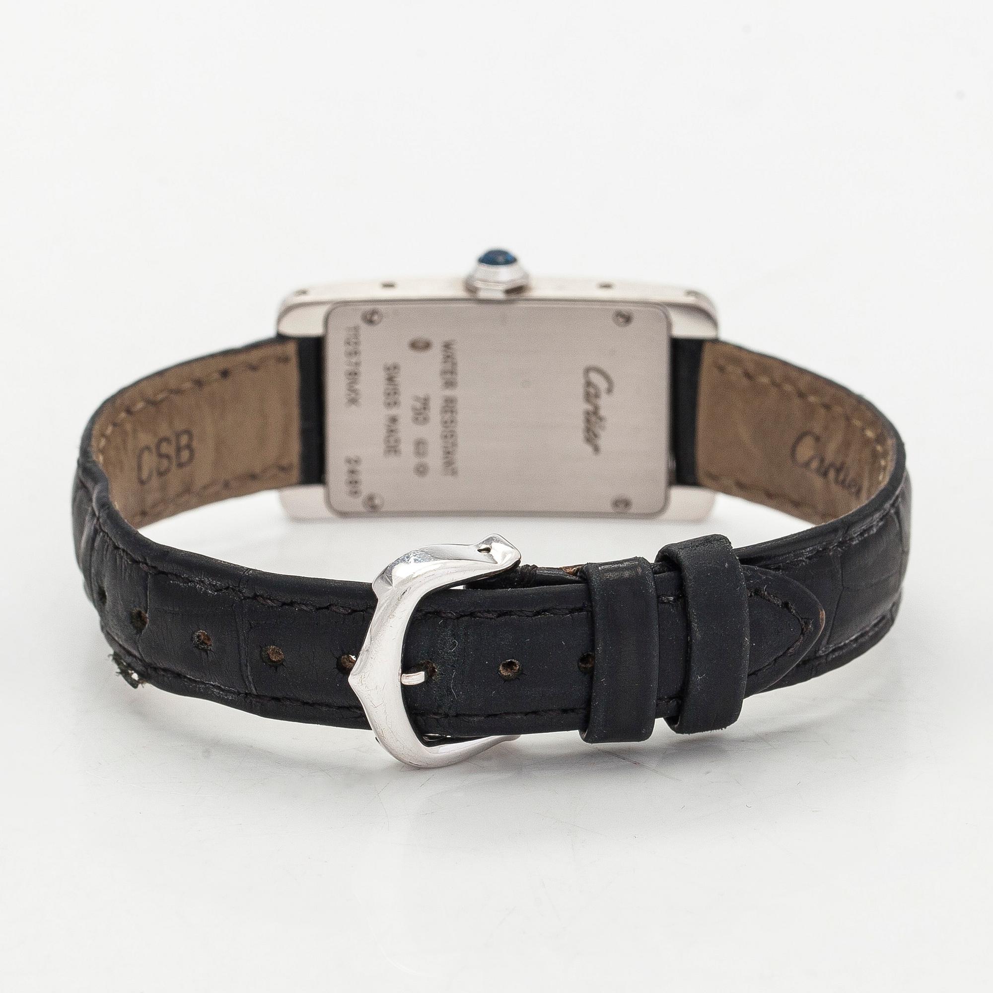 Cartier, Tank Américaine, armbandsur, 19 x 27,5 (35) mm.