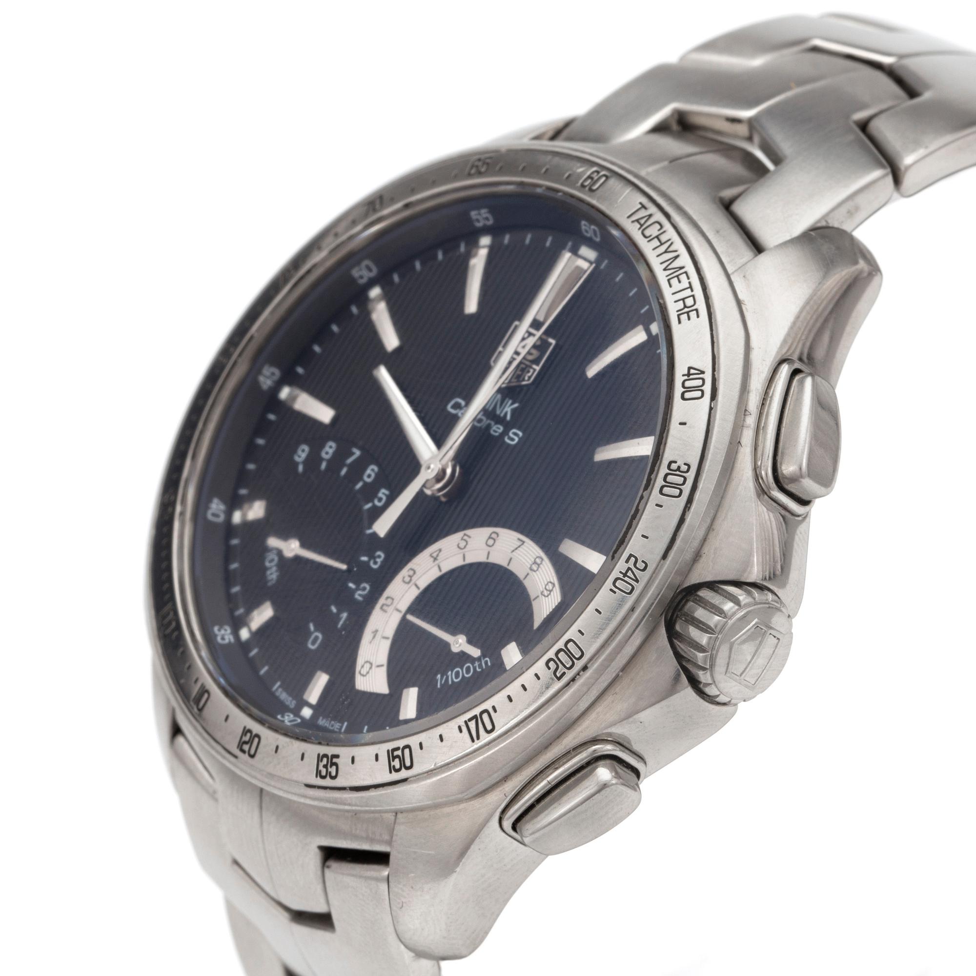 TAG HEUER, Link, Calibre S, chronograph, wristwatch, 42 mm,