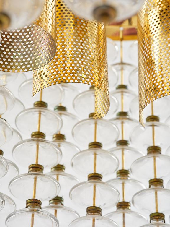 Hans-Agne Jakobsson, taklampa, "Estrella", modell "T 580", Hans-Agne Jakobsson AB, Markaryd, 1960-70-tal.