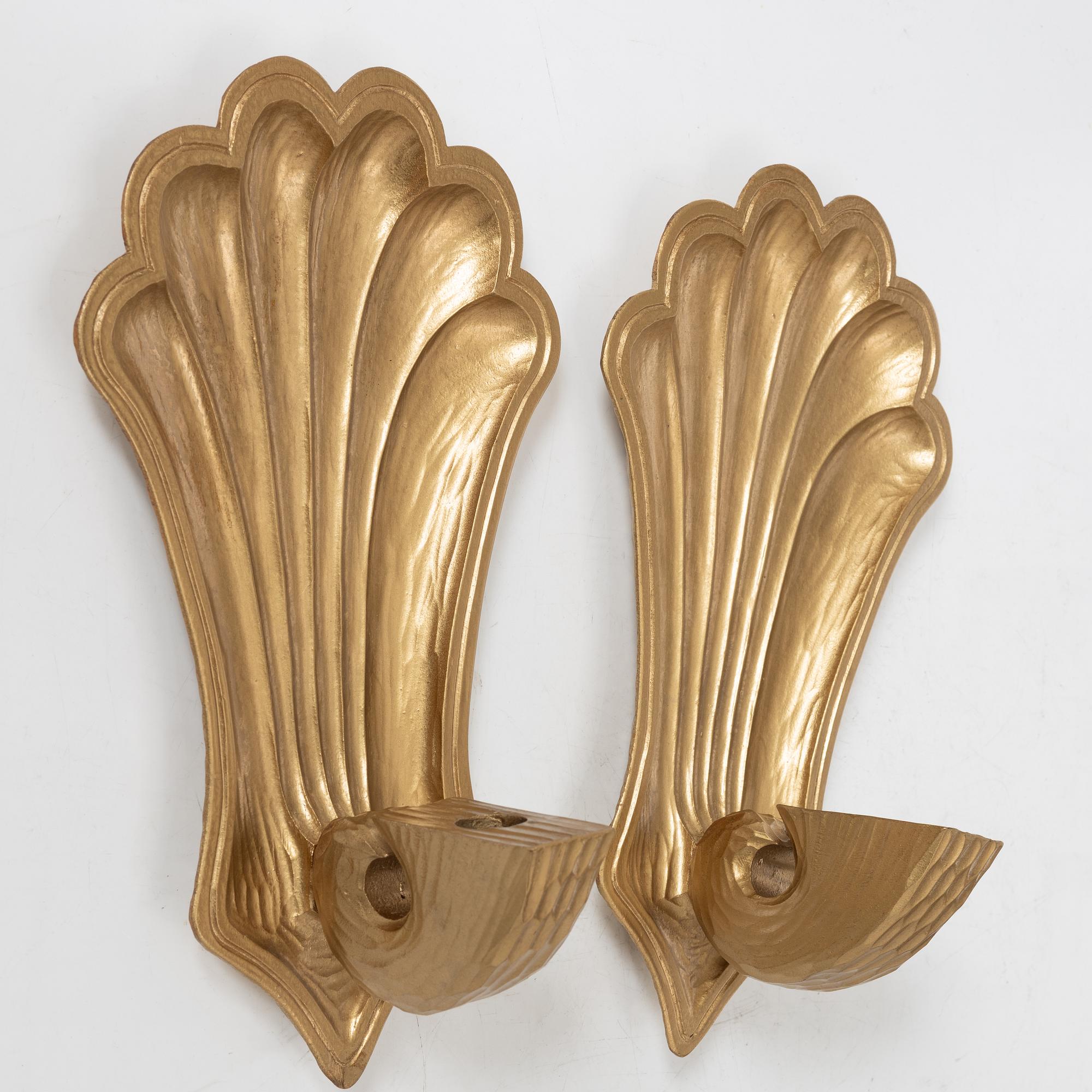 Wall sconces, a pair, 20th century.