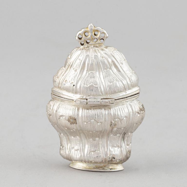 A danish silver box, Philip Gerhard Schenck,  Köpenhamn 1774-84.