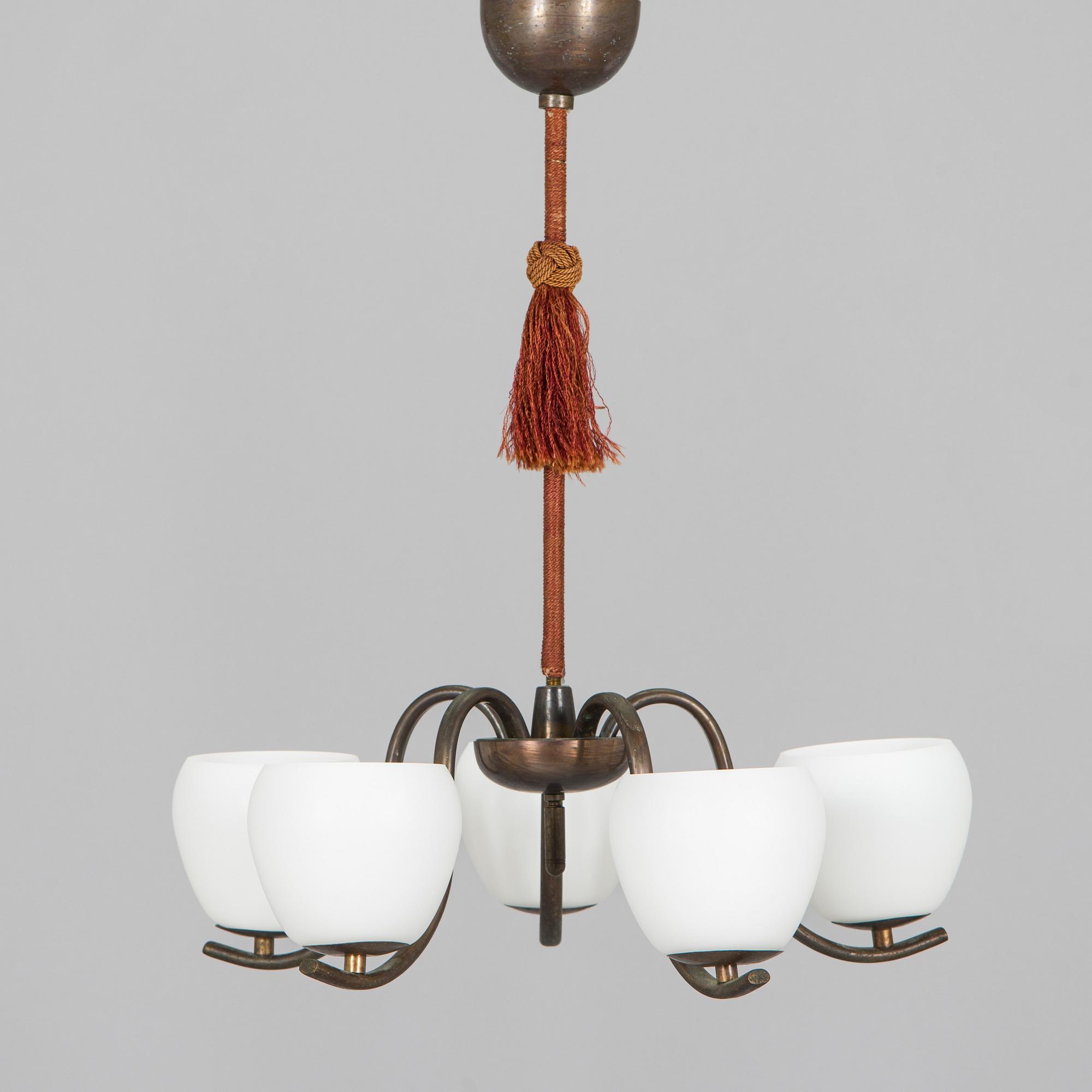 Paavo Tynell, a 1930's '1412/5' chandelier for Taito.