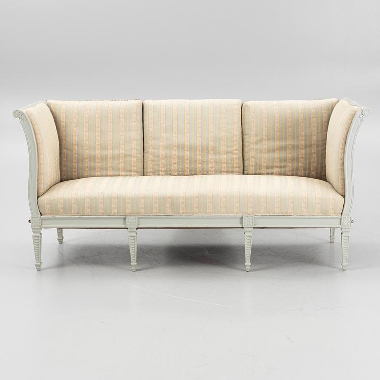 A Gustavian style sofa, 19th Century.