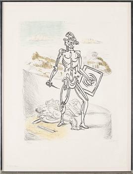 GIORGIO DE CHIRICO, lithograph in colours, signed and numbered 89/100.