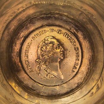 Cup probably by Anders Lundman Stockholm (active 1745-63) silver.