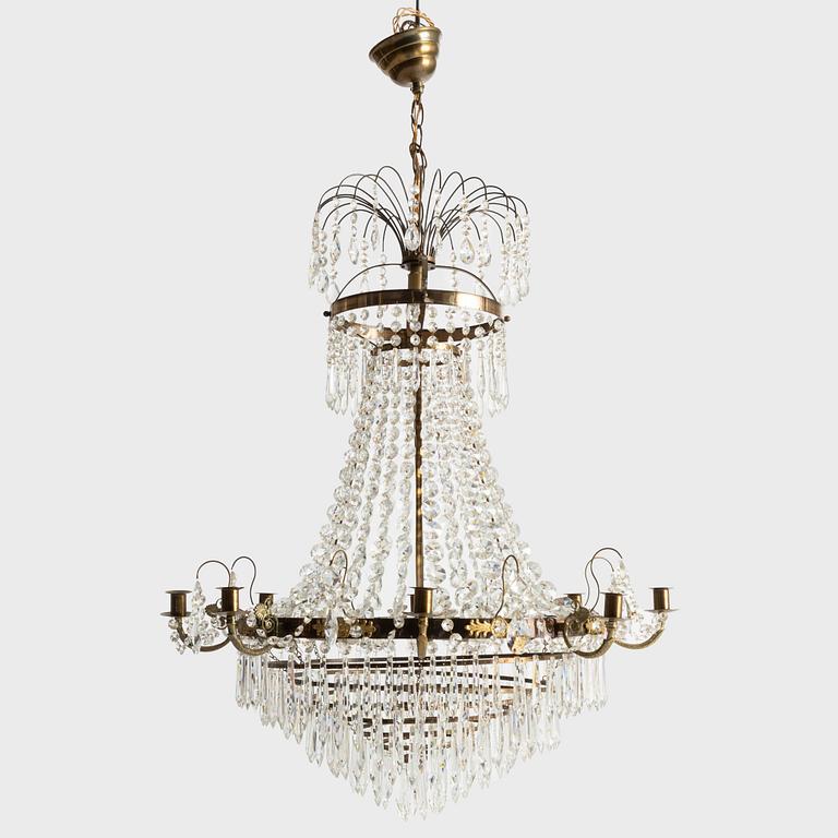 Ljuskrona, empirestil, 1900-tal.