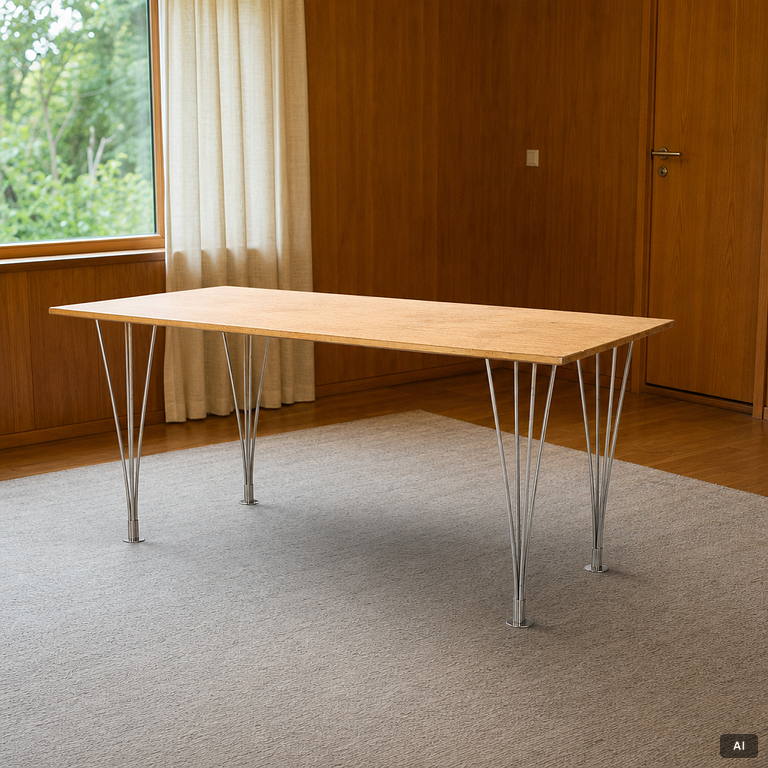 Bruno Mathsson and Piet Hein, desk, Bruno Mathsson International, Värnamo.