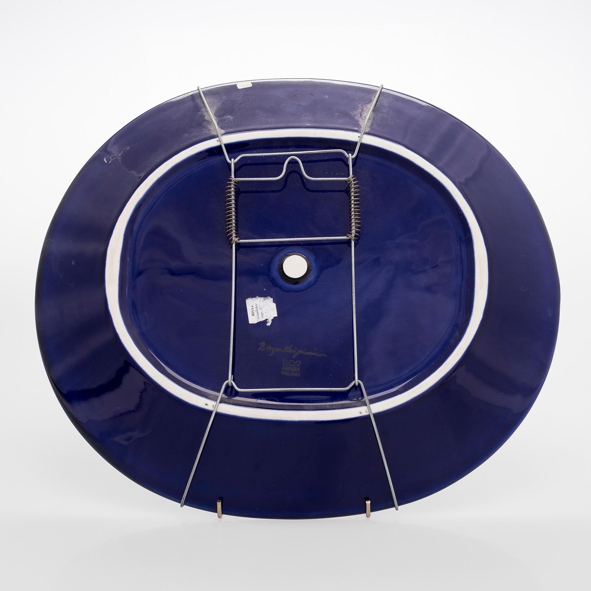 Birger Kaipiainen, decorative plate, 'Florence'-series, signed Birger Kaipiainen, Arabia Finland.