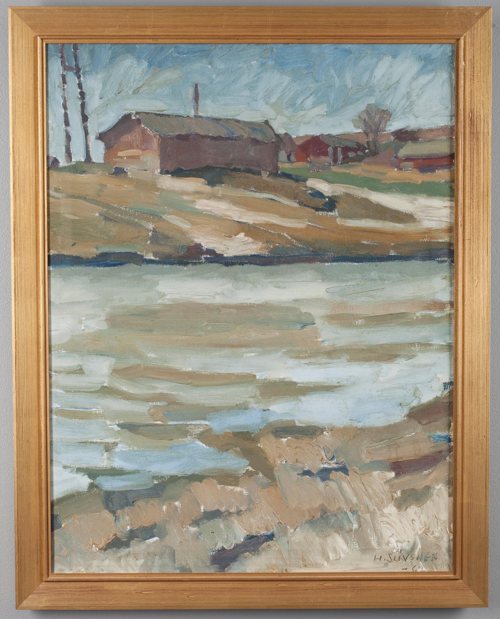 HANNES SIIVONEN, öljy kankaalle, signeerattu ja päivätty -62.