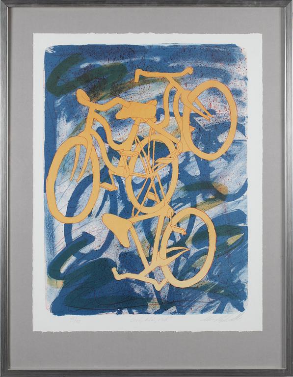 MÅNS HEIDVALL, 3 st, färglitografier, signerade och 59/95, 226/270 och 35/70.