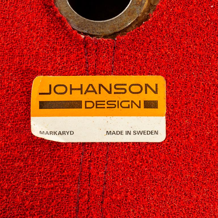 BARSTOLAR, 4 st, Johansson Design, 1970-tal.