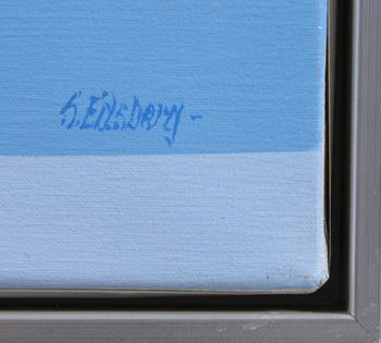 OKÄND KONSTNÄR, olja på duk, sign S.Edsberg.