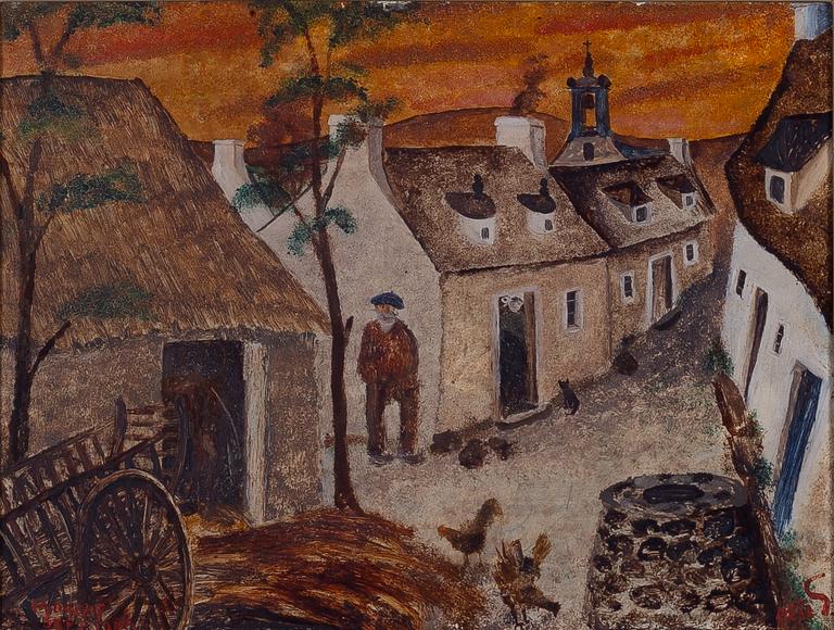 Otte Sköld, "Gata i en Bretagnsk bondby".