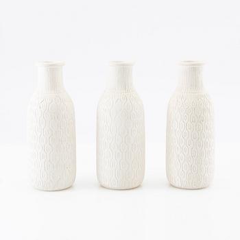 Gunnar Nylund, Vases 3 pcs, Nymölle Denmark.