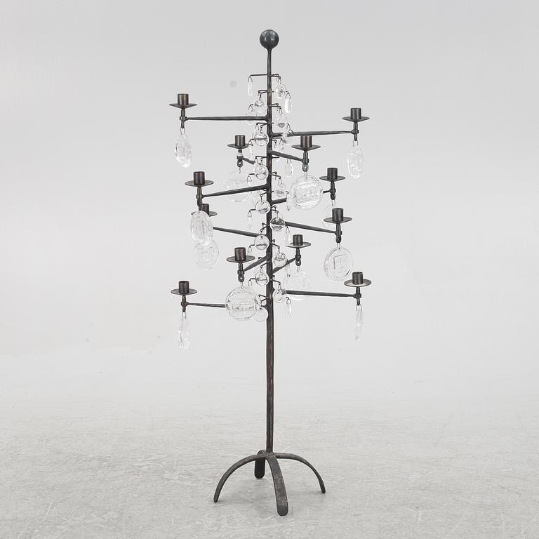 Erik Höglund, golvkandelaber, Boda Smide, 1960-70-tal.