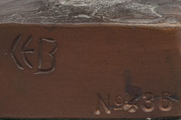 CARL-EINAR BORGSTRÖM, skulptur, brons, sign CEB o numr 436.