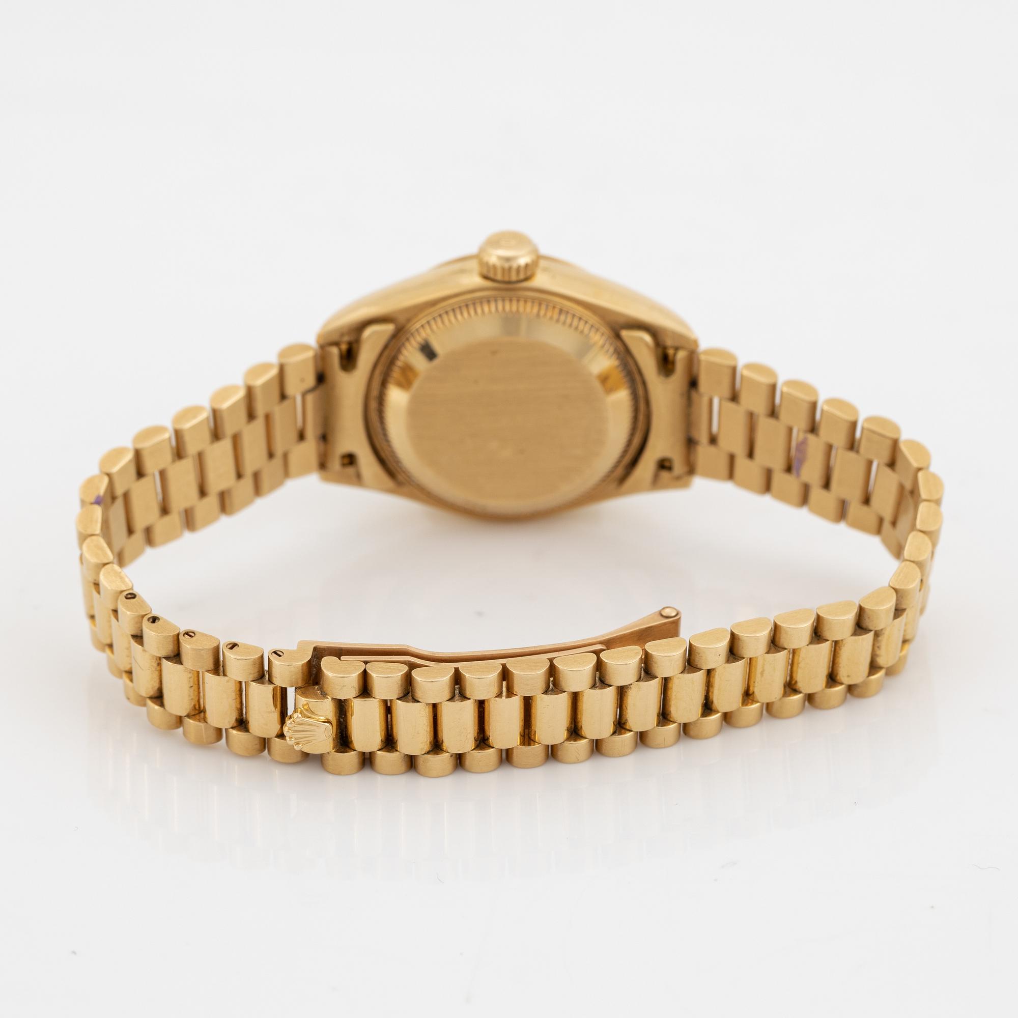 Rolex, Oyster Perpetual, Datejust, "Dégradé Diamond Dial", wristwatch, 26 mm.