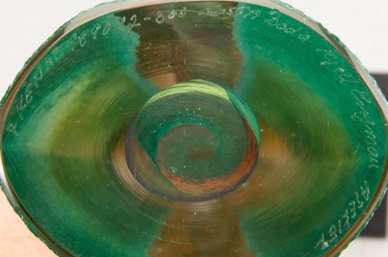 Kjell Engman, skulptur signerad Kosta Boda glas.