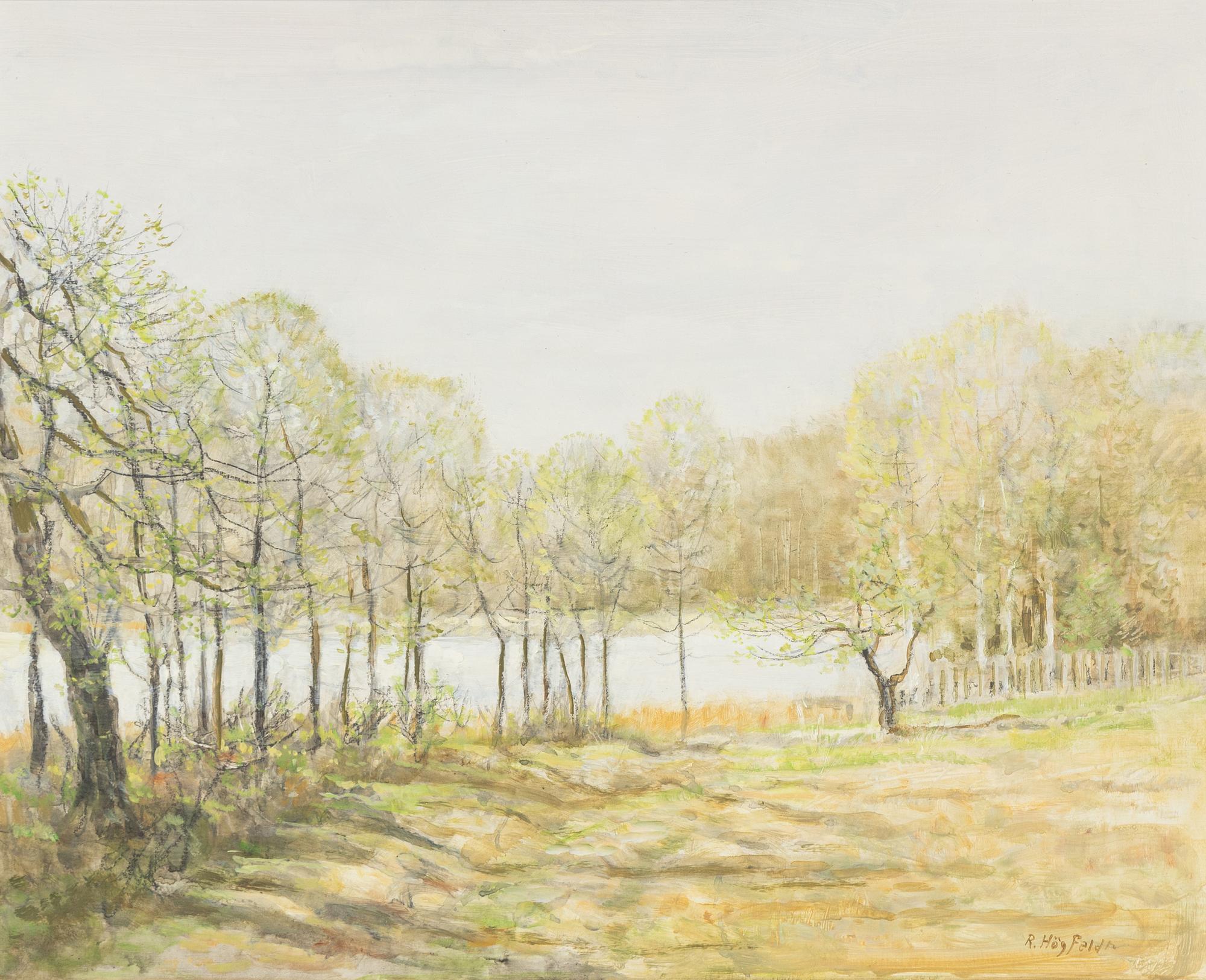 Robert Högfeldt, oil on board, signed.