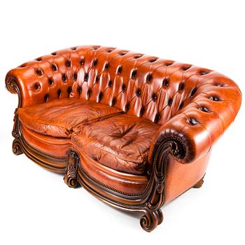 SOFFA, Chesterfield-stil, Mellaneuropa, 1900-talets slut.