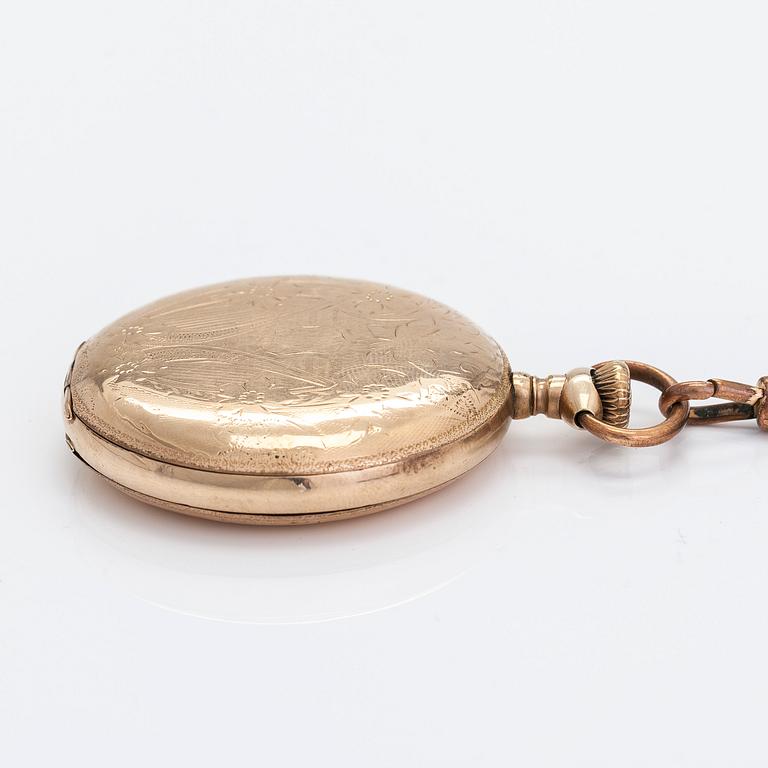 Elgin, pocket watch, hunter-case, 50 mm.