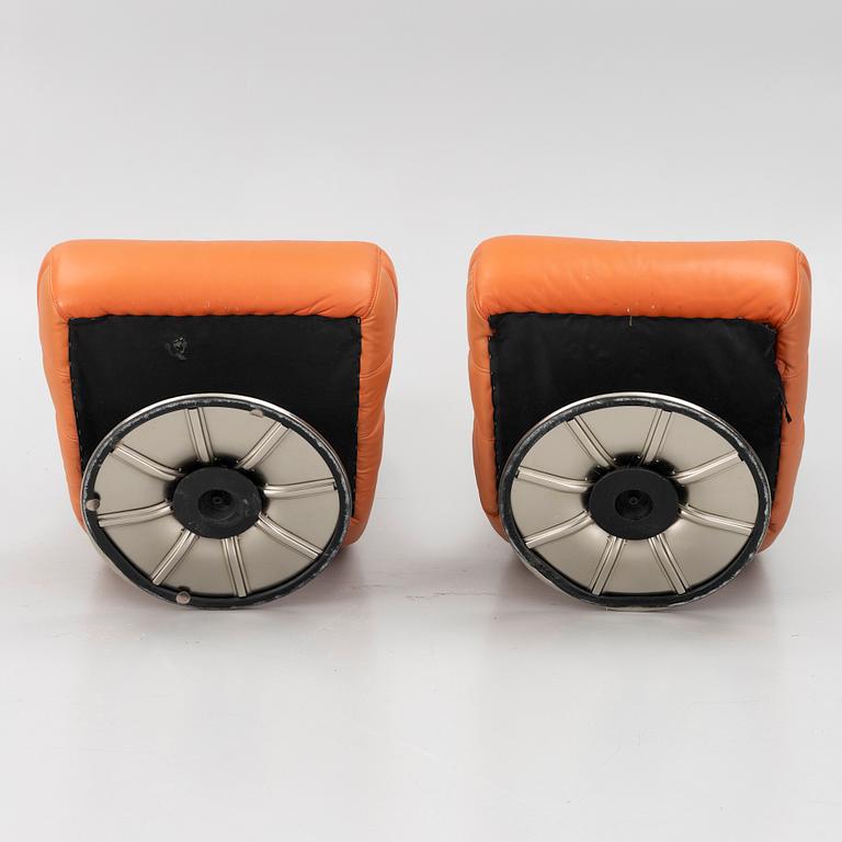 A pair of armchairs, late 20th century.