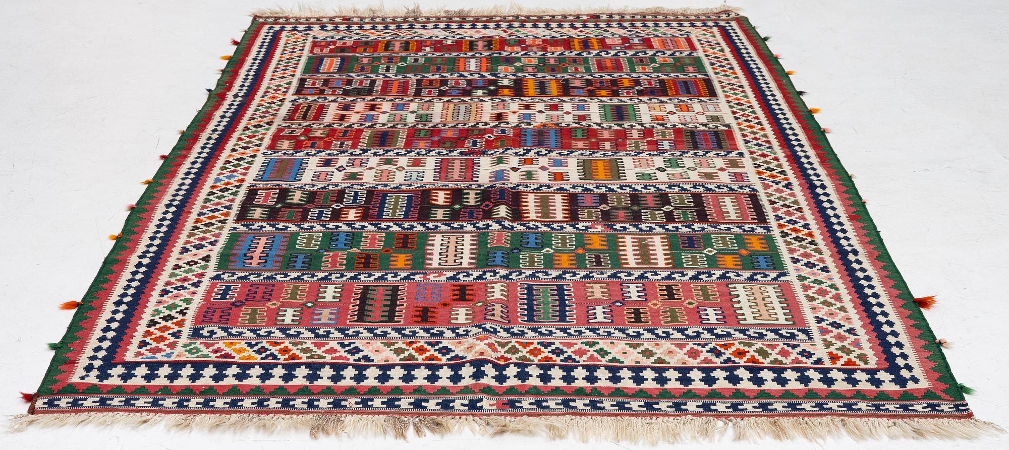 Carpet, Kelim, Iran, semi-antique, approx. 300 x 175 cm.