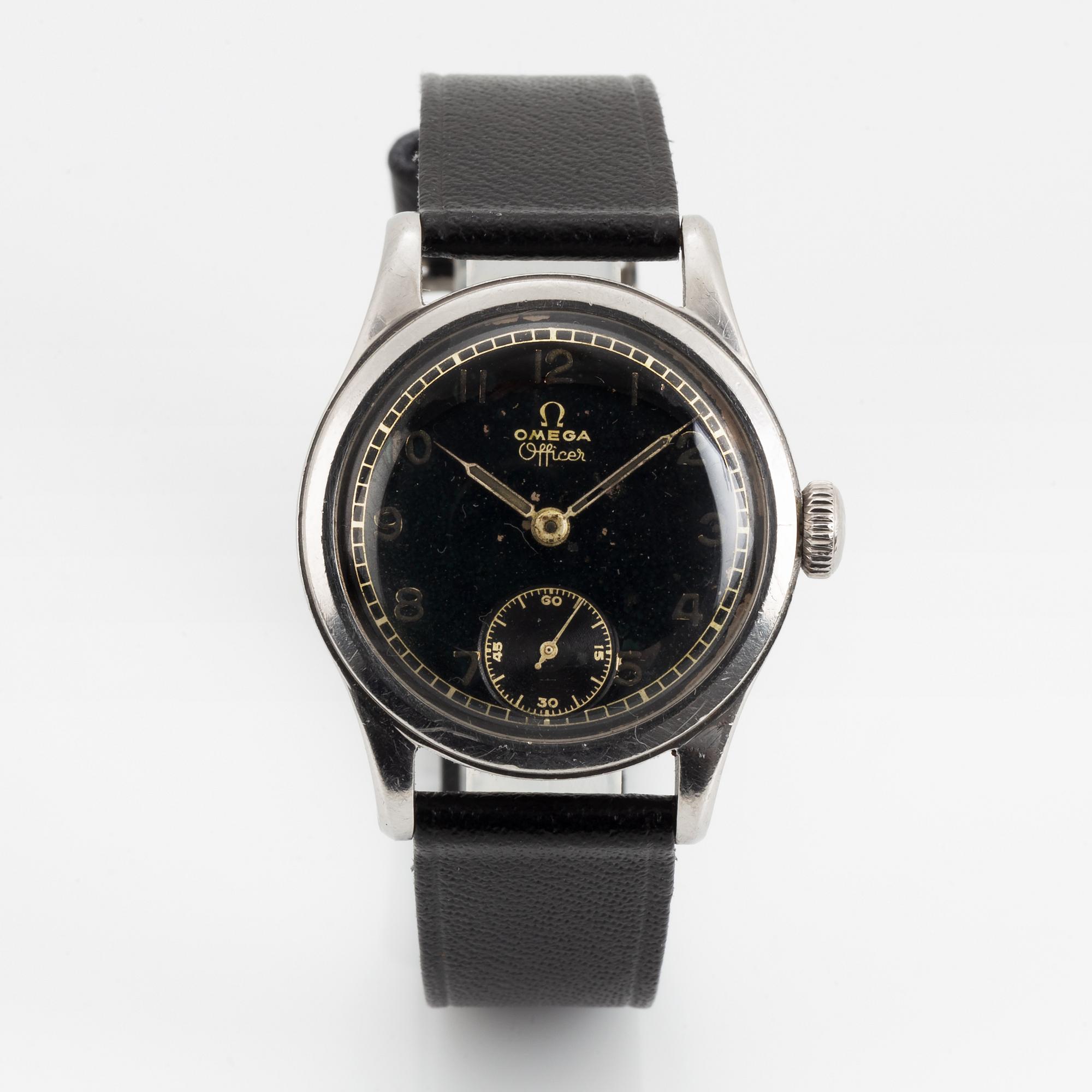 Omega, Officer, wristwatch, 30,5 mm.