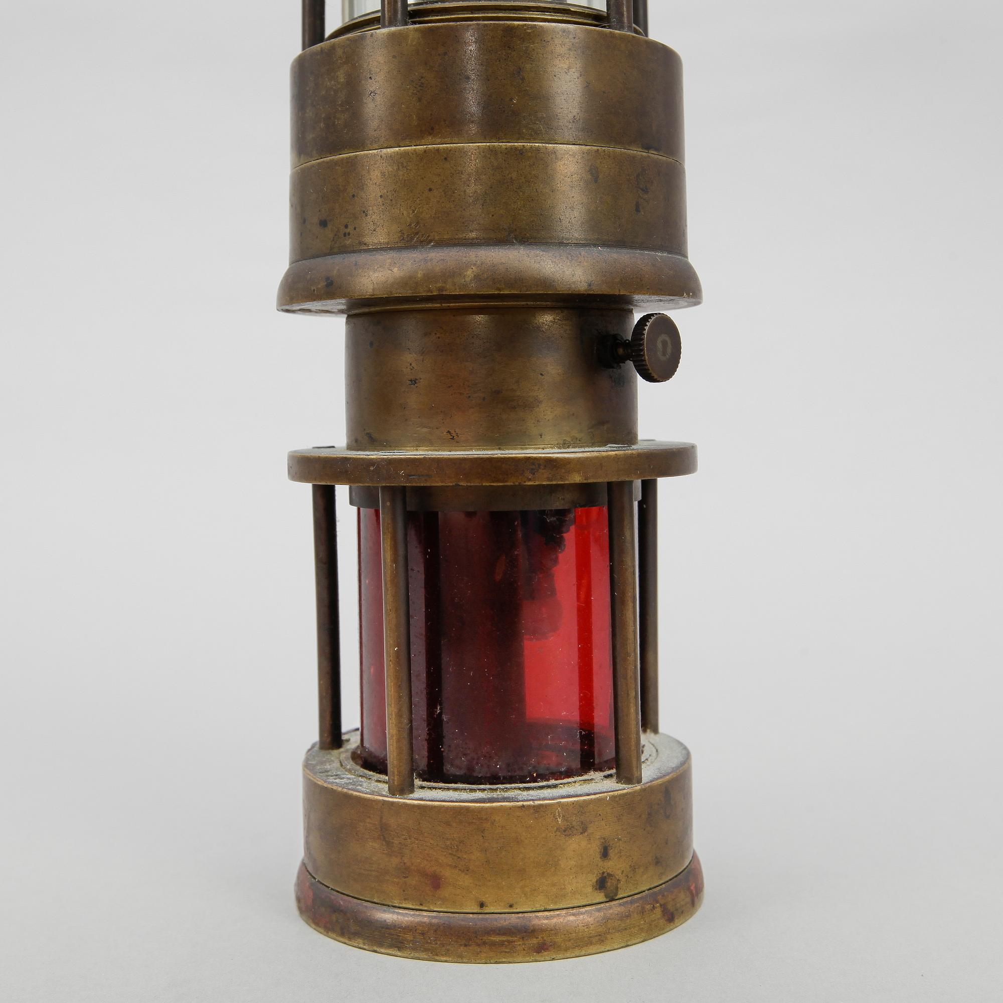 GRUVLAMPA, "Spiralarm", J.H.Naylor, Wigan, 1900-talets mitt.