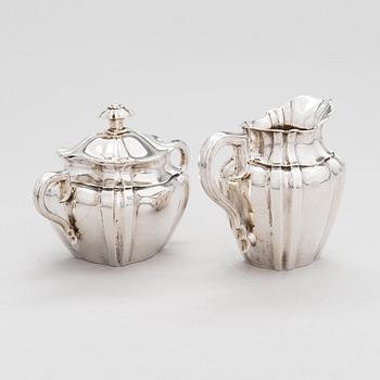 A 4-piece silver coffee and tea set, Germany, the first half of the 20th Century.