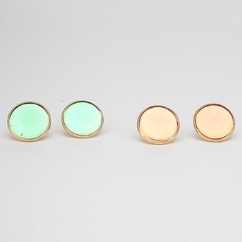 YVES SAINT LAURENT, scarf samt två par clips.