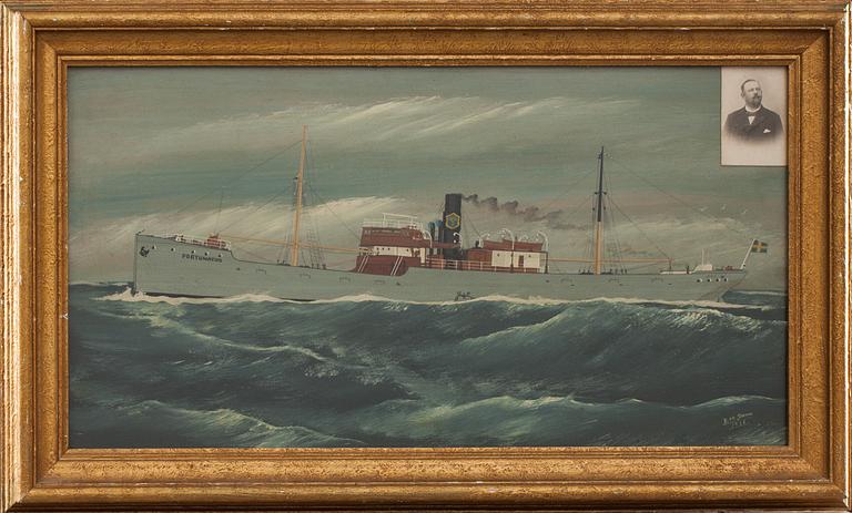 OKÄND KONSTNÄR, gouache, signerad R. M. Stettin och daterad- 1938.