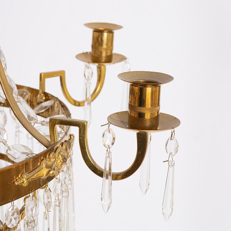 A Gustavian style channdelier, first half of the 20th Century.