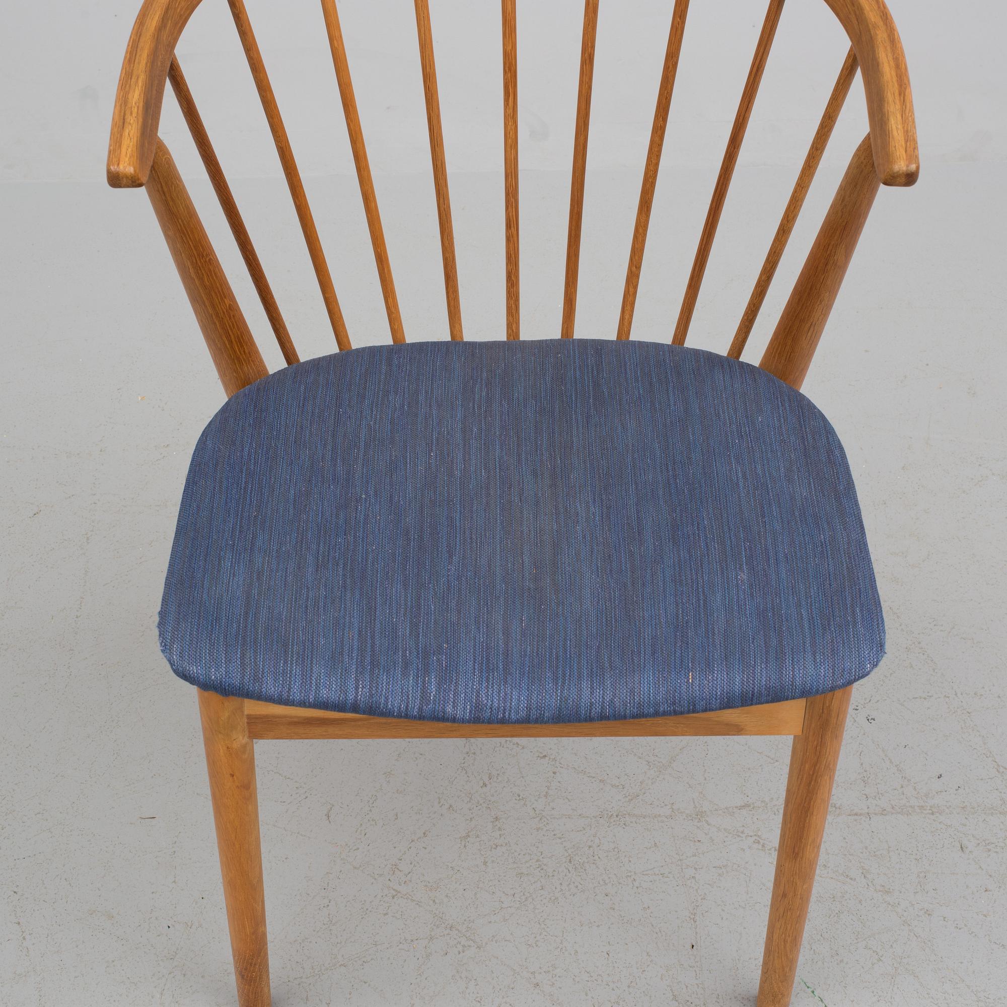 A Helge Sibast oak "No 8" armchair from Sibast Furniture, Danmark, 1950/1960-tal.