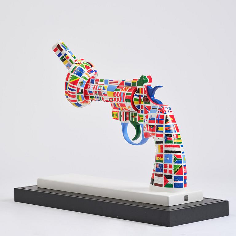 Carl Fredrik Reuterswärd, "One World for Non-Violence".