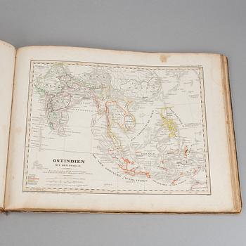 ATLAS, "Stieler´s Schul-Atlas", 1800-talets mitt.