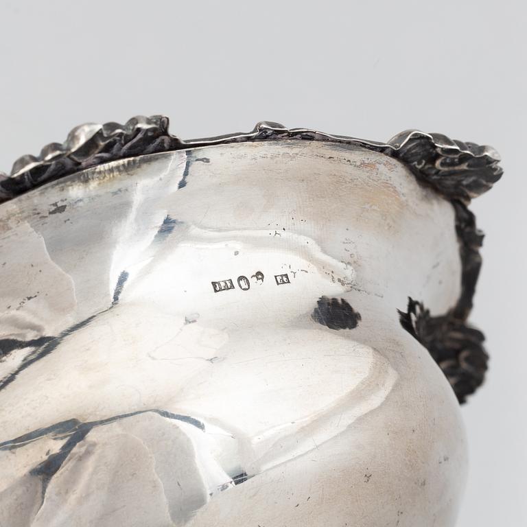 A swedish silver bowl, mark of  JP Forsberg, Luleå 1883.