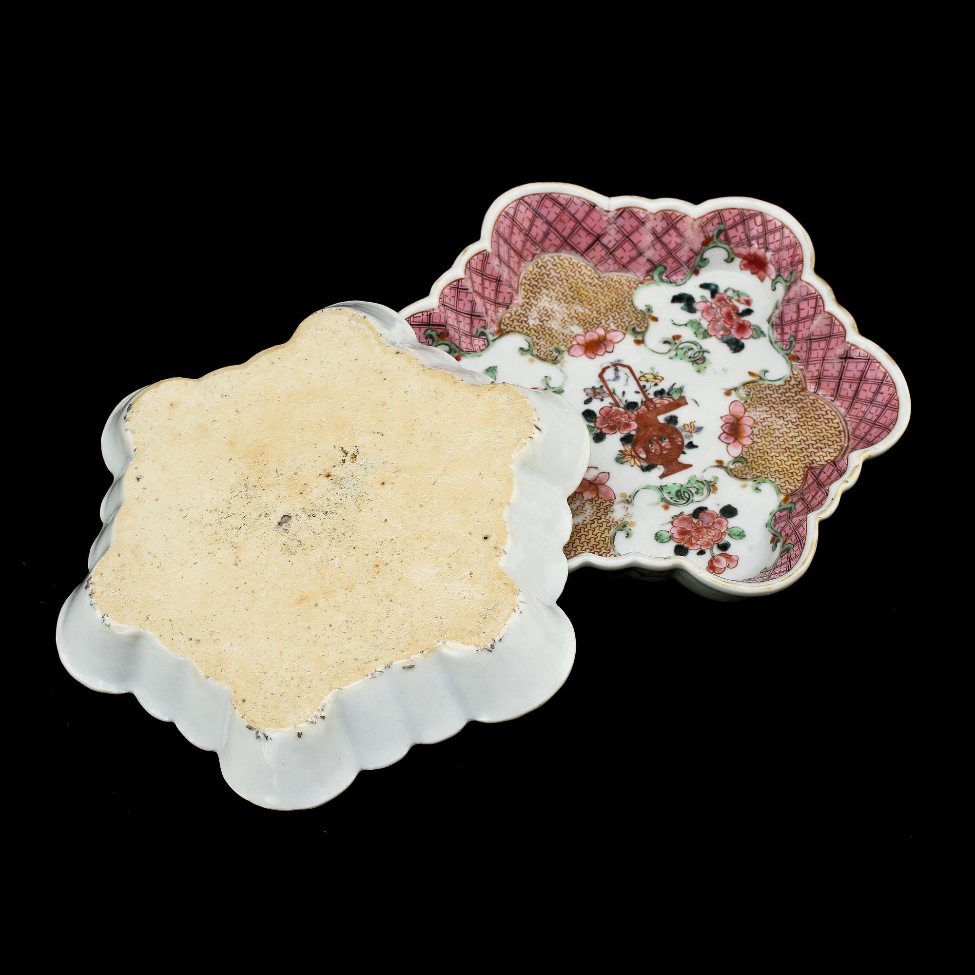 FAT, 2 st, porslin, Kina, 1700-tal.