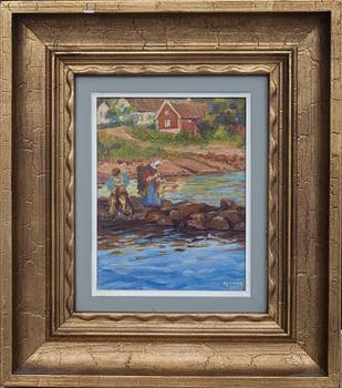 AXEL KLEIMER, olja på uppfodrad duk, signerad och daterad 1931.