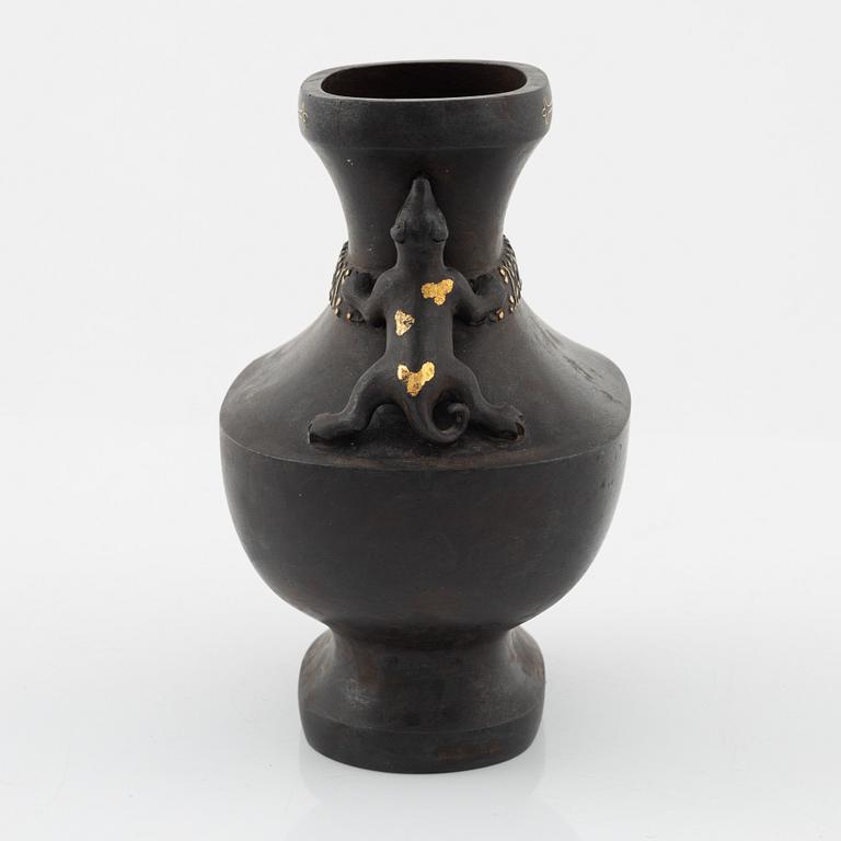 A Chinese bronze vase, 20th Century.