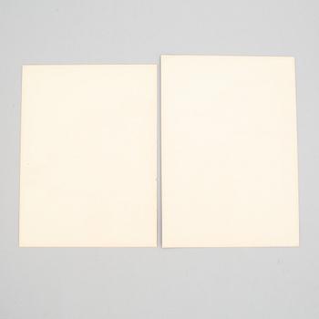 HENRY B. GOODWIN, två fotogravyrer ur boken Vårt vackra Stockholm signerad i negativet. Strandvägen.