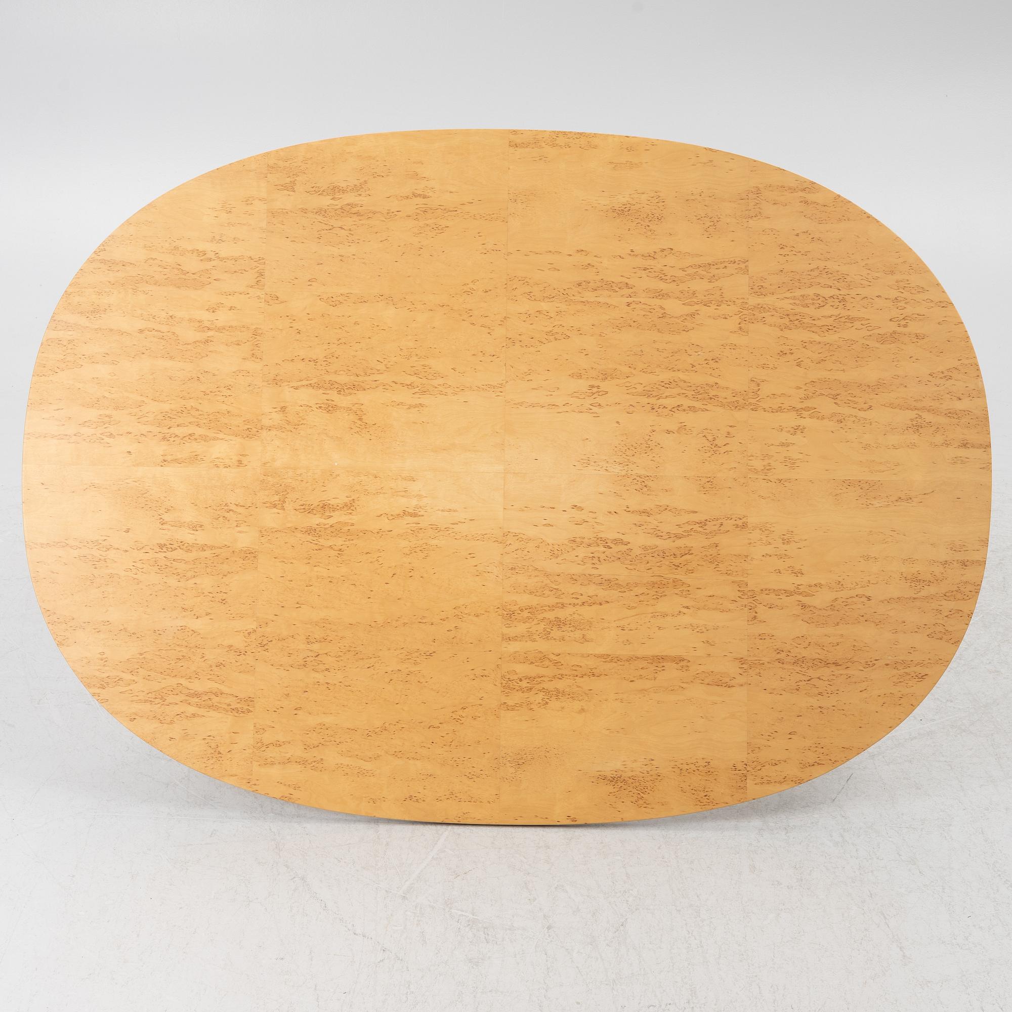 Bruno Mathsson & Piet Hein, coffee table, "Superellipse", Fritz Hansen, Denmark.